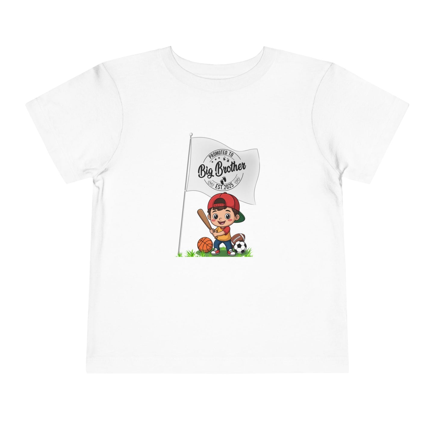 Promoted to Big Brother Cute Toddler Tee - 6 colors