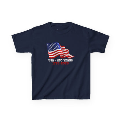 Kids' USA 250 Years Birthday 1776-2026 T-shirt - 15 colors