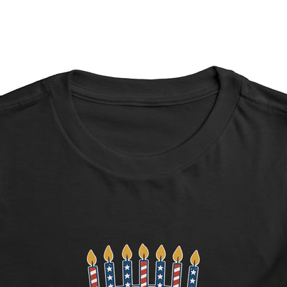 USA Birthday Cake Cute Toddler Tee - 7 colors