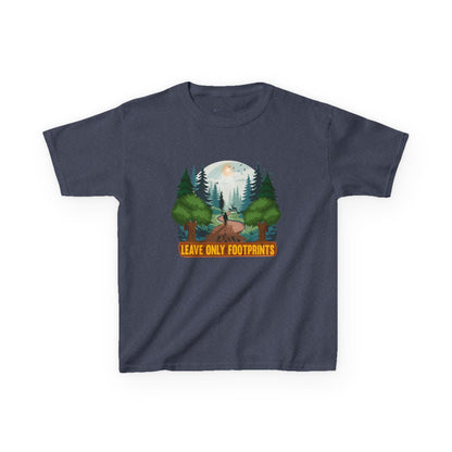 Kids' Leave Only Footprints Forest T-Shirt - 18 colors