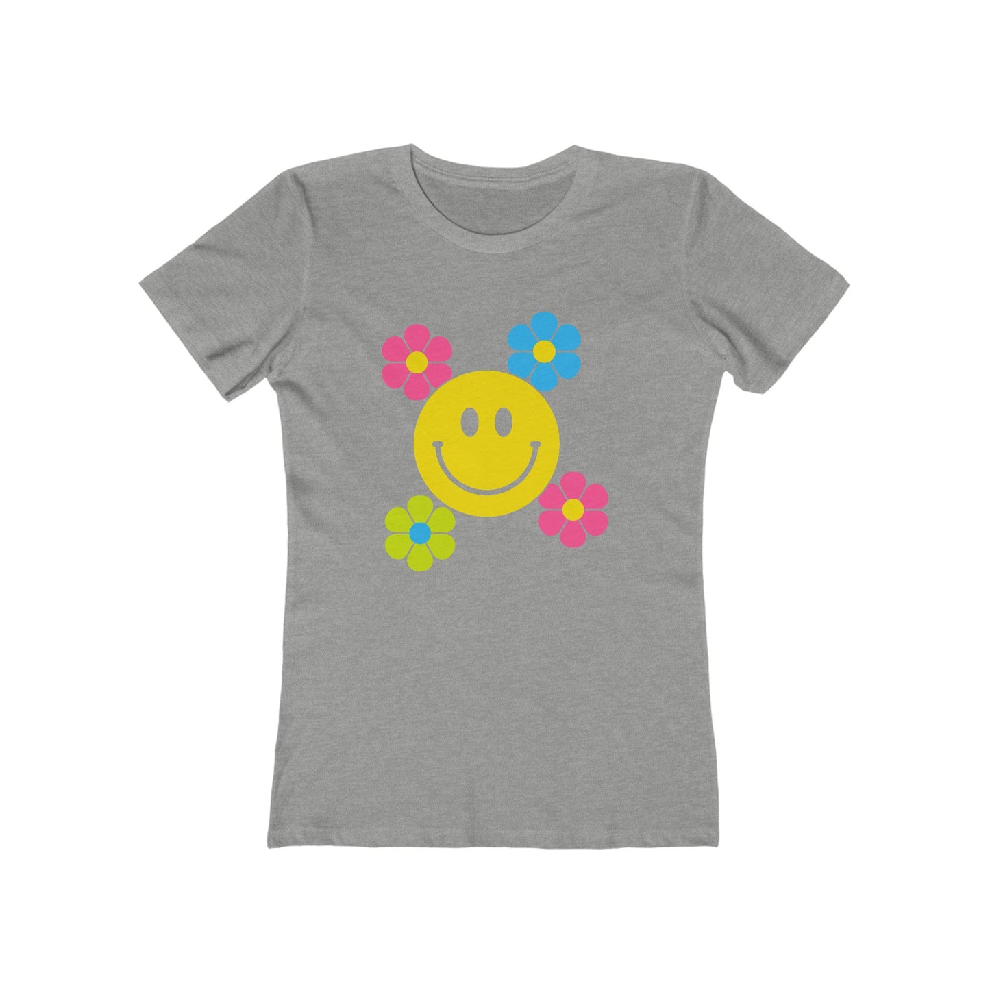 Women's Smiley Flower T-Shirt - 11 colors