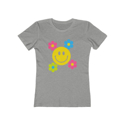 Women's Smiley Flower T-Shirt - 11 colors