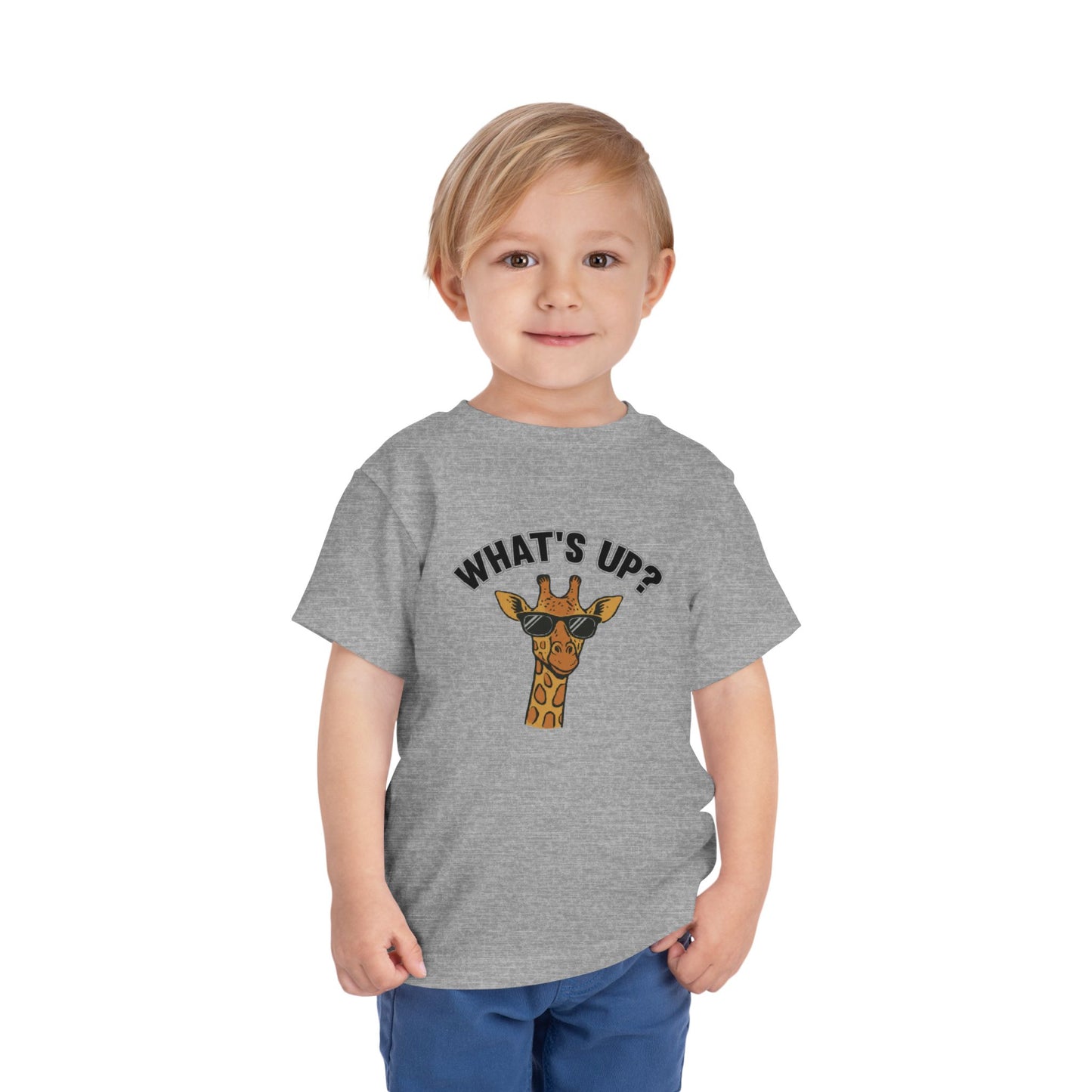 What's Up Cute Giraffe Toddler Tee - 6 colors