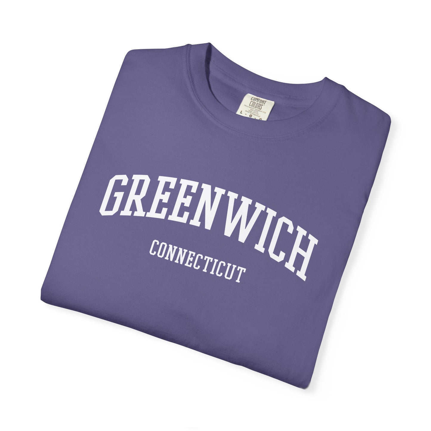 Greenwich CT Classic Block T-shirt - 15 colors