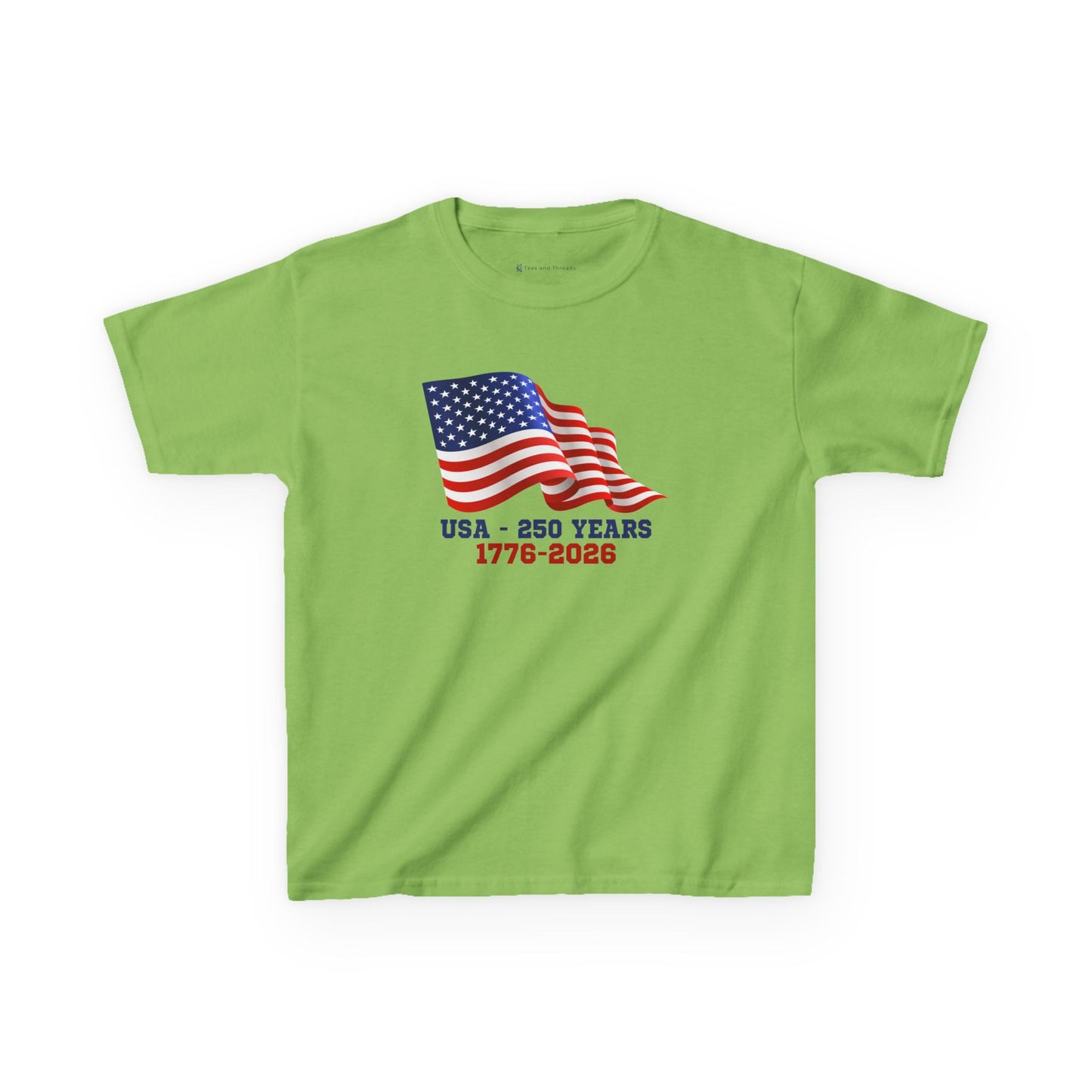 Kids' USA 250 Years Birthday 1776-2026 T-shirt - 15 colors