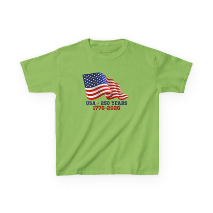 Kids' USA 250 Years Birthday 1776-2026 T-shirt - 15 colors