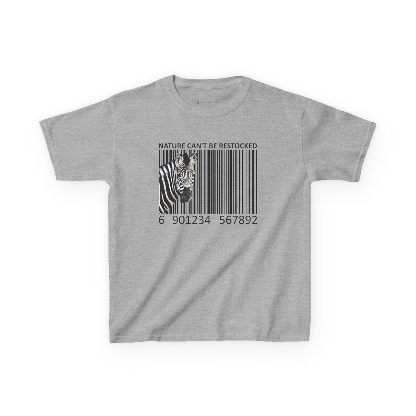 Kids' Nature Can't Be Restocked Zebra T-shirt - 10 colors