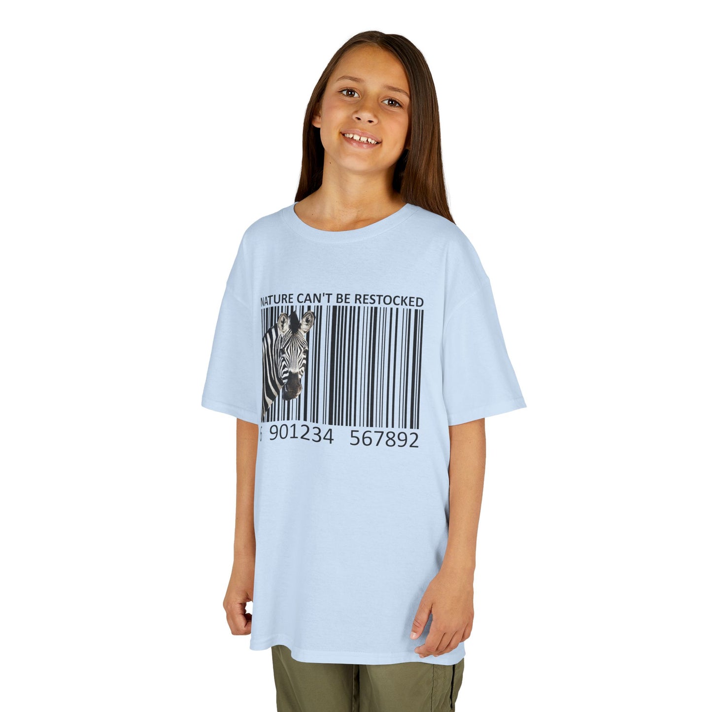 Kids' Nature Can't Be Restocked Zebra T-shirt - 10 colors