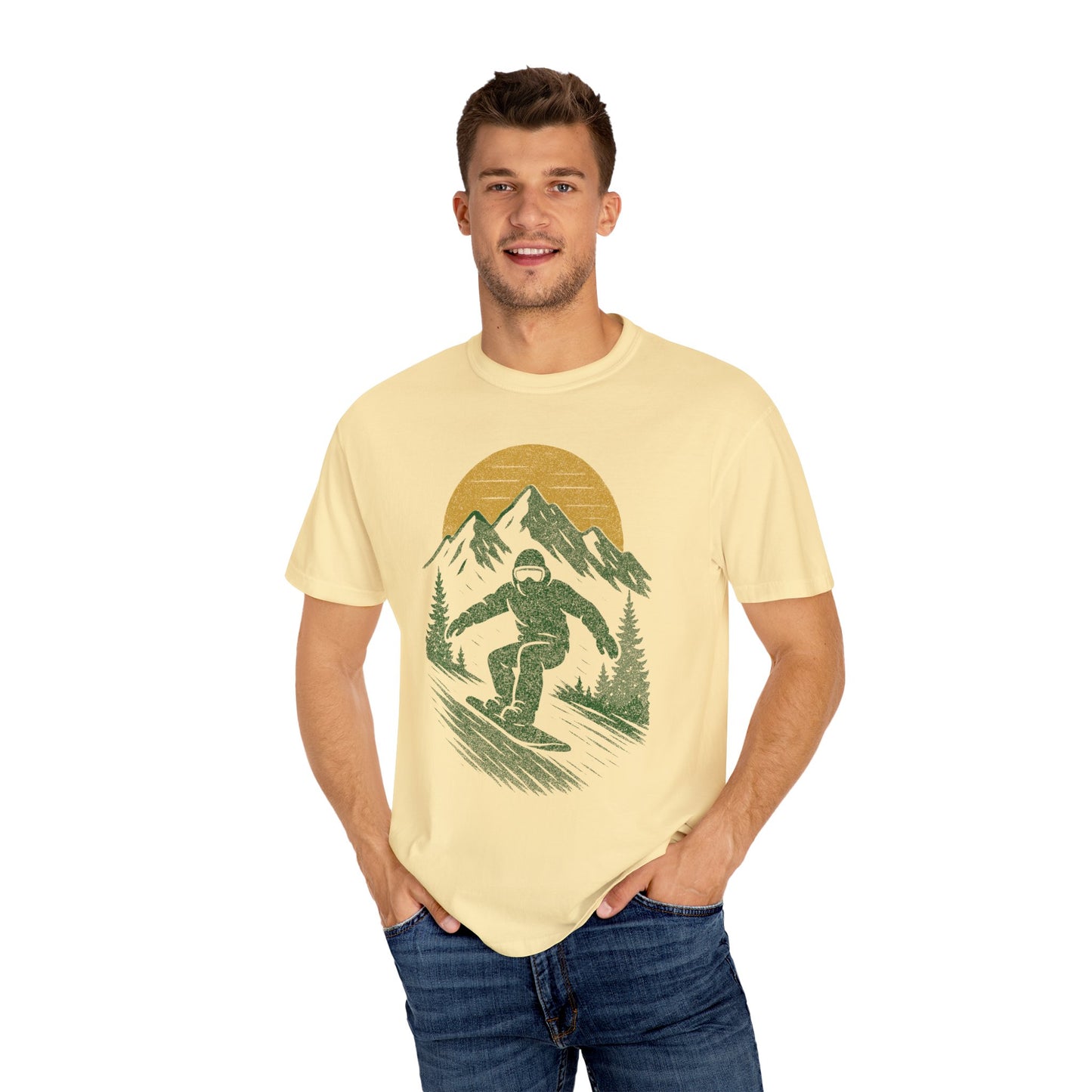 Snowboard Sundown Unisex T-Shirt - 10 colors