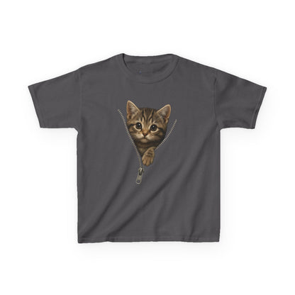 Kids' Peeking Kitten T-shirt - 14 colors