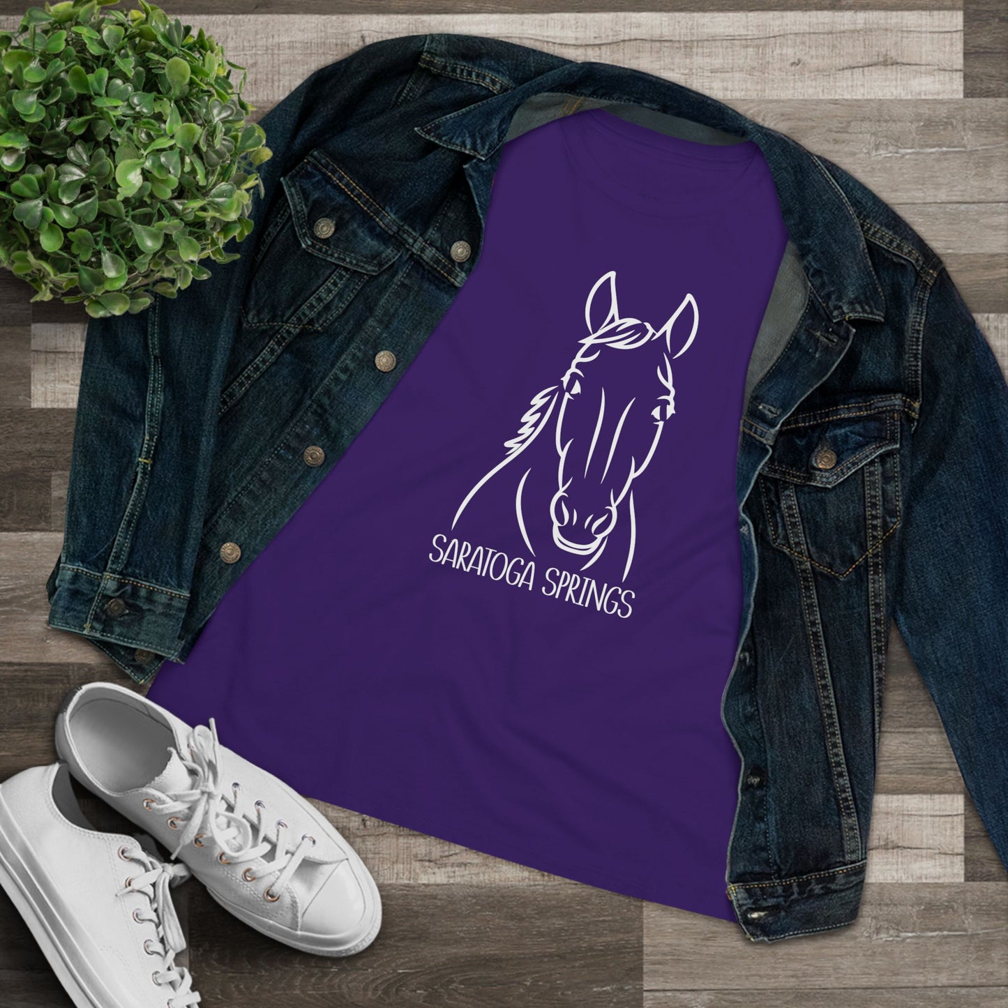 Saratoga Filly Women's Semi-Relaxed Color T-Shirt