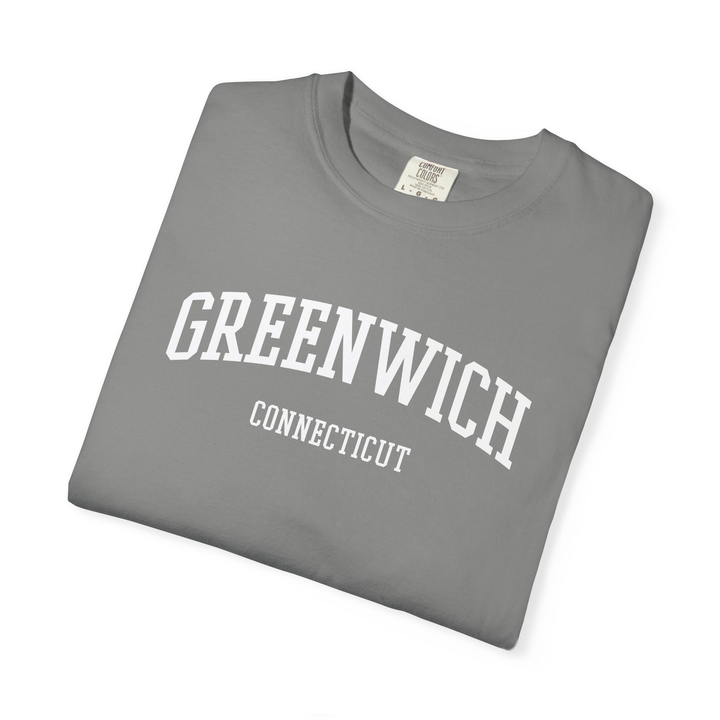Greenwich CT Classic Block T-shirt - 15 colors