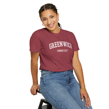 Greenwich CT Classic Block T-shirt - 15 colors