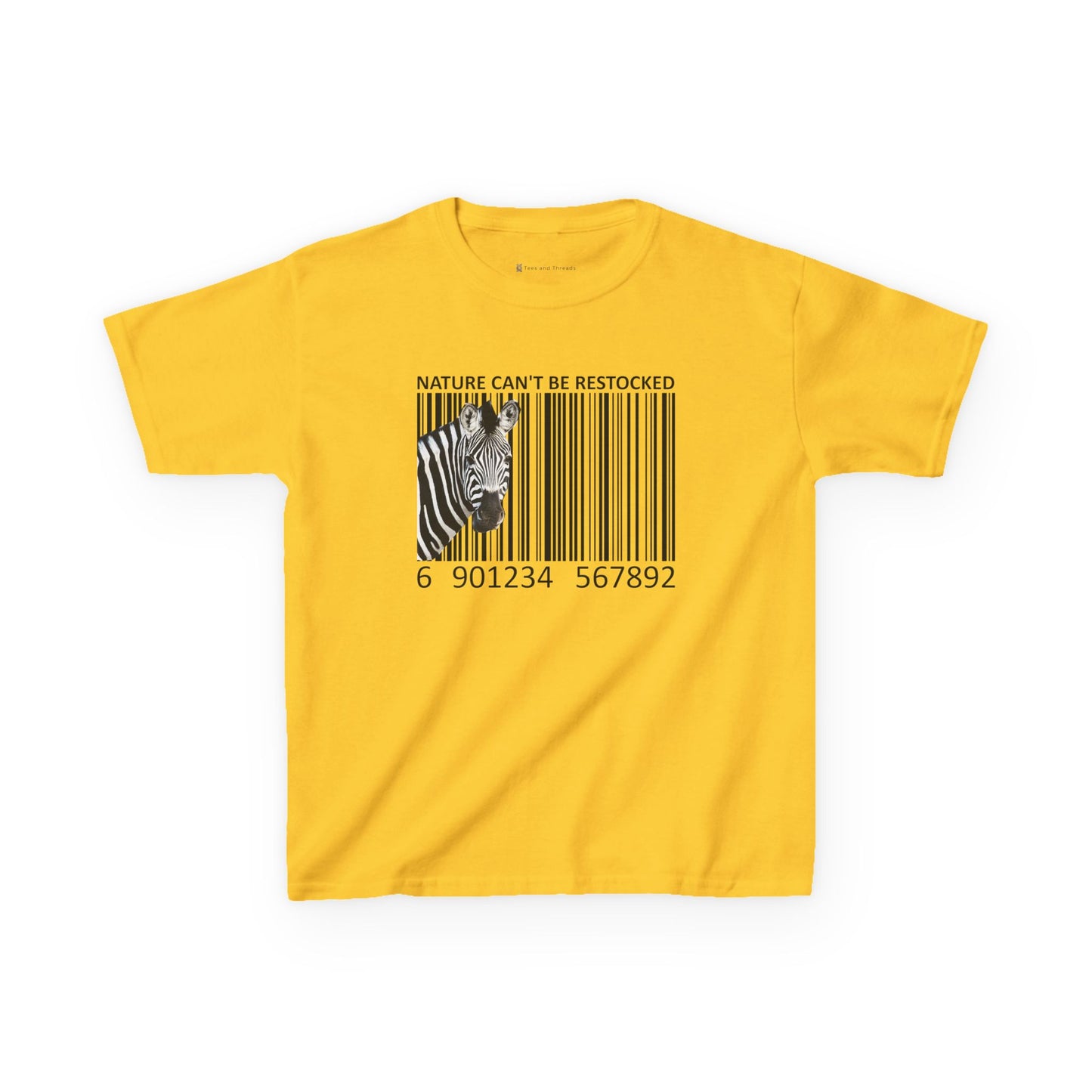 Kids' Nature Can't Be Restocked Zebra T-shirt - 10 colors