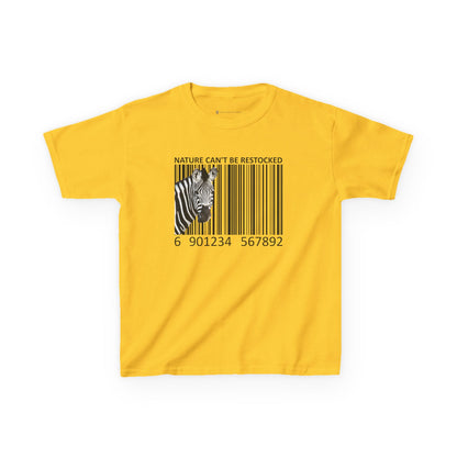 Kids' Nature Can't Be Restocked Zebra T-shirt - 10 colors