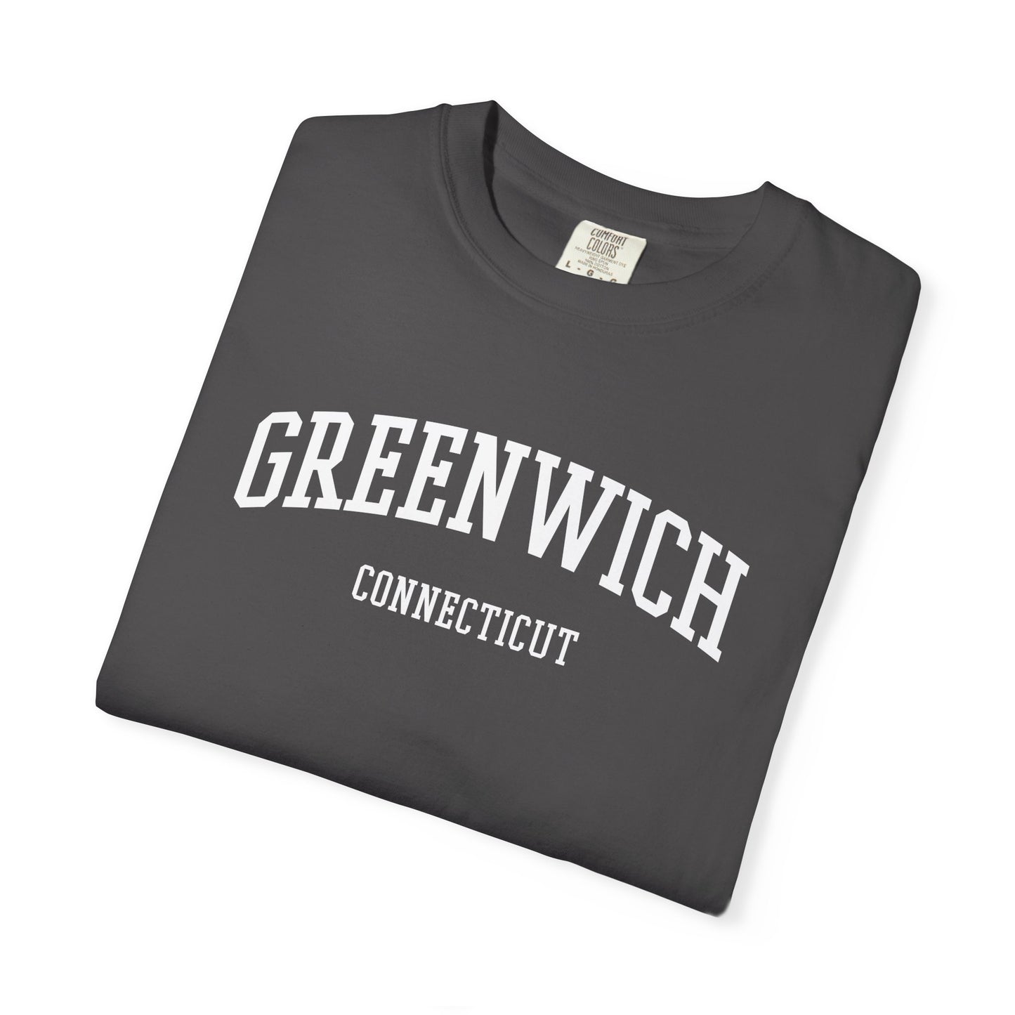Greenwich CT Classic Block T-shirt - 15 colors