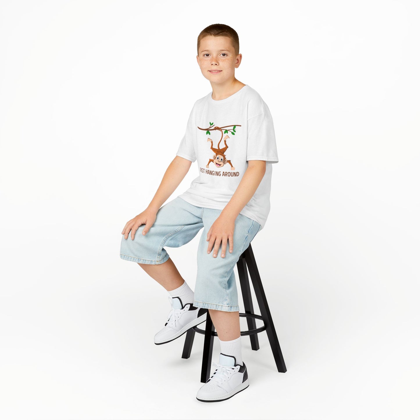 Kids' Just Hanging Around Monkey T-Shirt - 18 colors