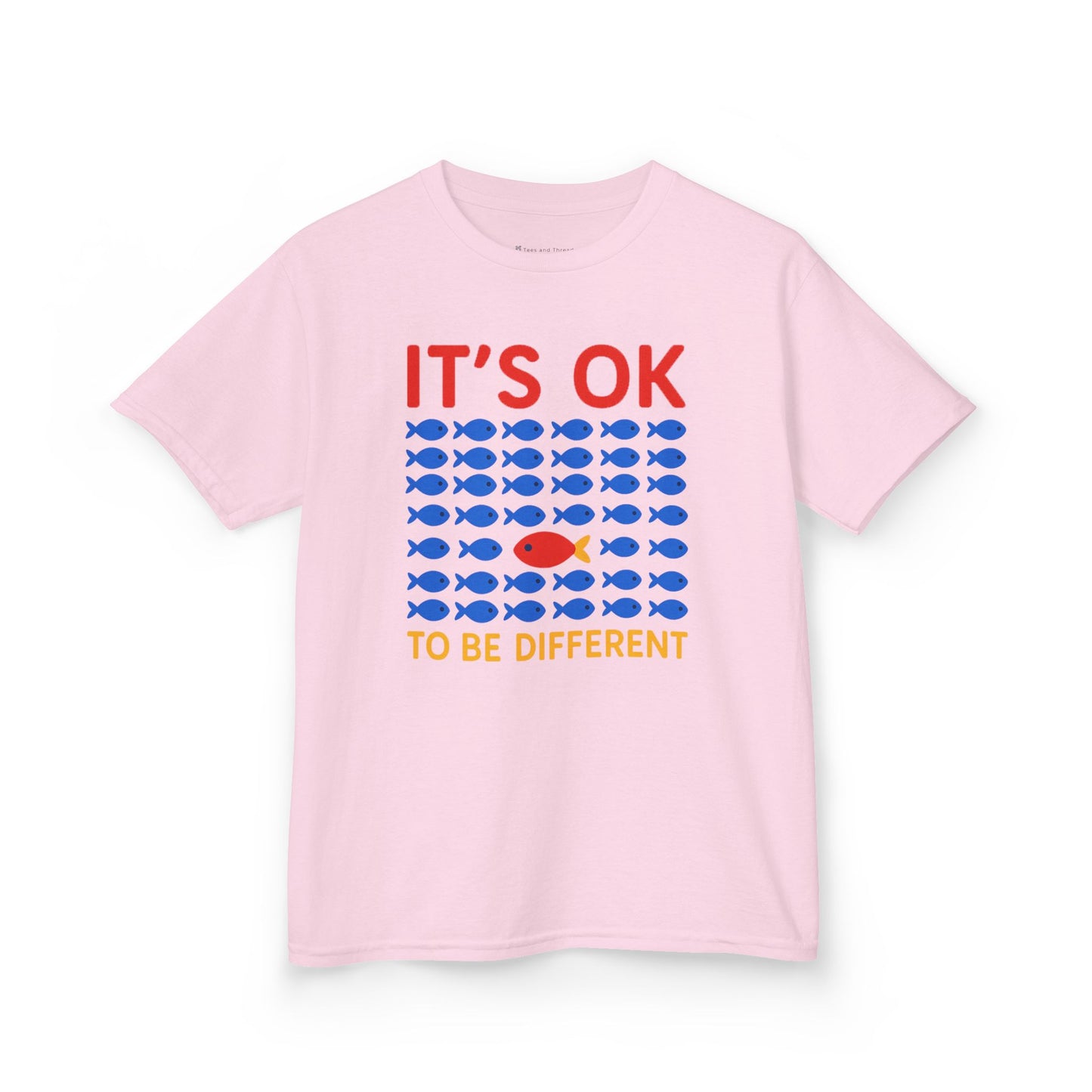 Kids' It's OK To Be Different Fishy Friends T-Shirt - 15 colors