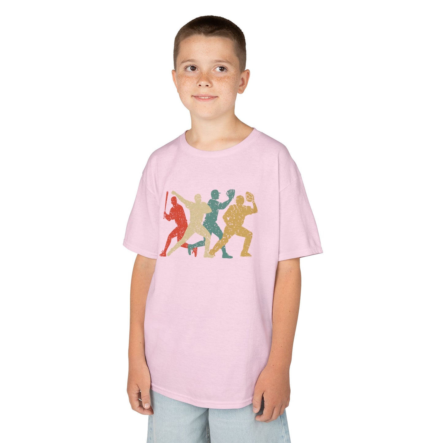 Kids' Baseball Shadows T-Shirt - 13 colors