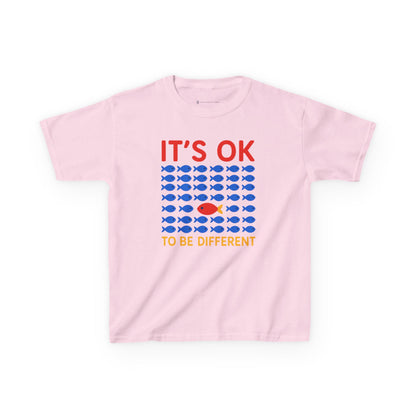 Kids' It's OK To Be Different Fishy Friends T-Shirt - 15 colors