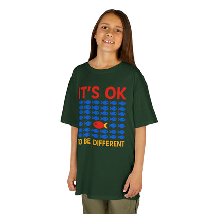Kids' It's OK To Be Different Fishy Friends T-Shirt - 15 colors