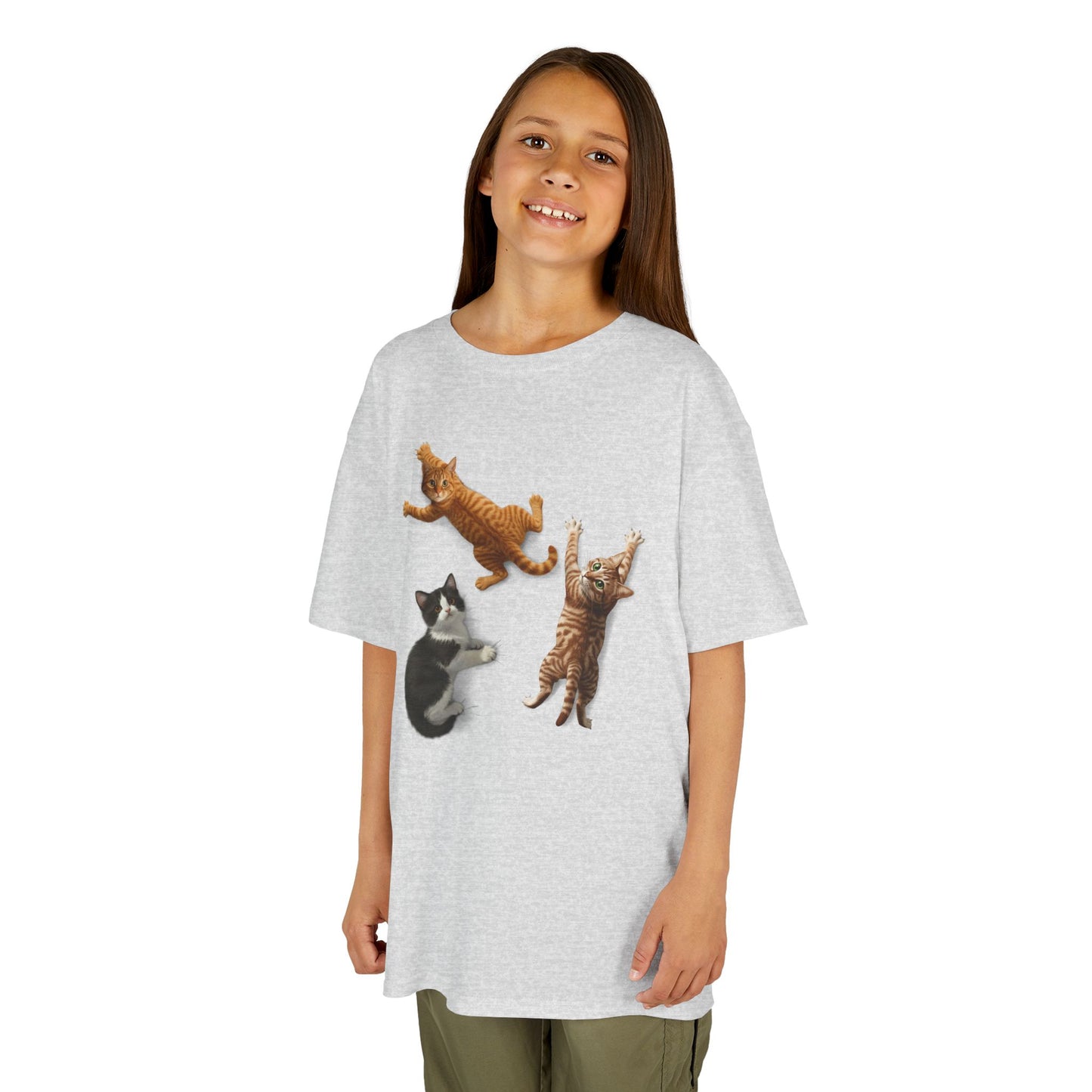 Kids' Clinging Kittens T-Shirt - 14 colors