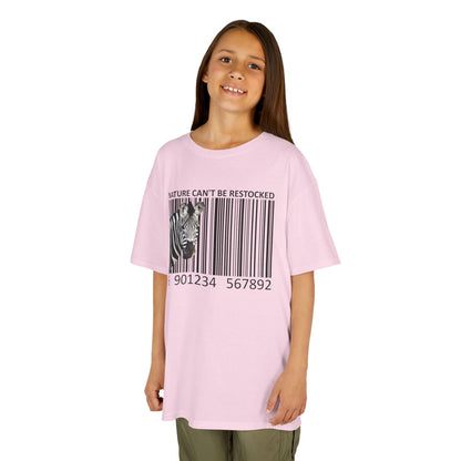 Kids' Nature Can't Be Restocked Zebra T-shirt - 10 colors