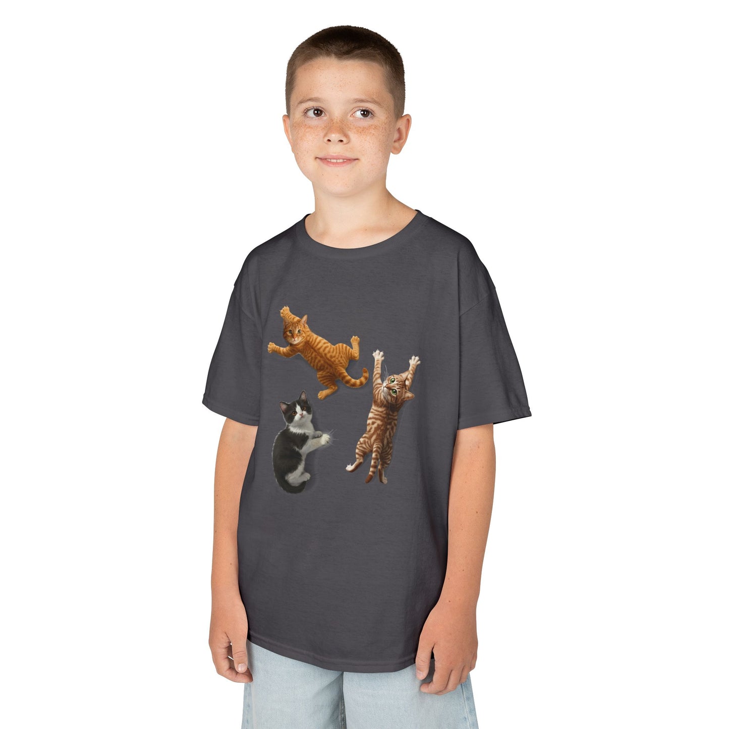 Kids' Clinging Kittens T-Shirt - 14 colors