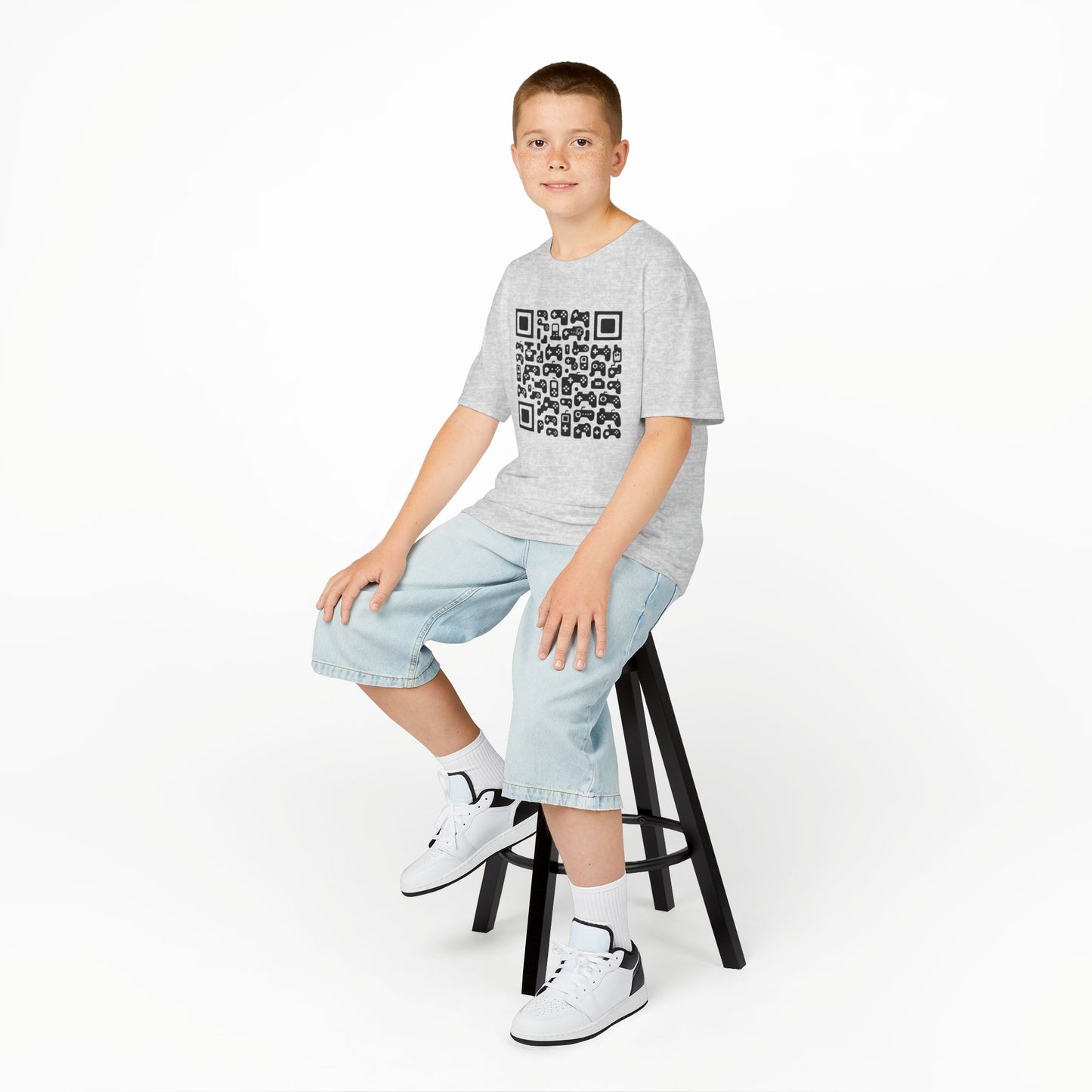 Kids' Gaming QR Code T-shirt - 7 colors