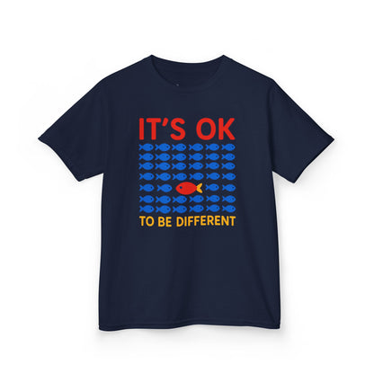 Kids' It's OK To Be Different Fishy Friends T-Shirt - 15 colors