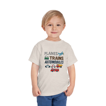 Planes, Trains, Automobiles Cute Toddler Tee - 7 colors