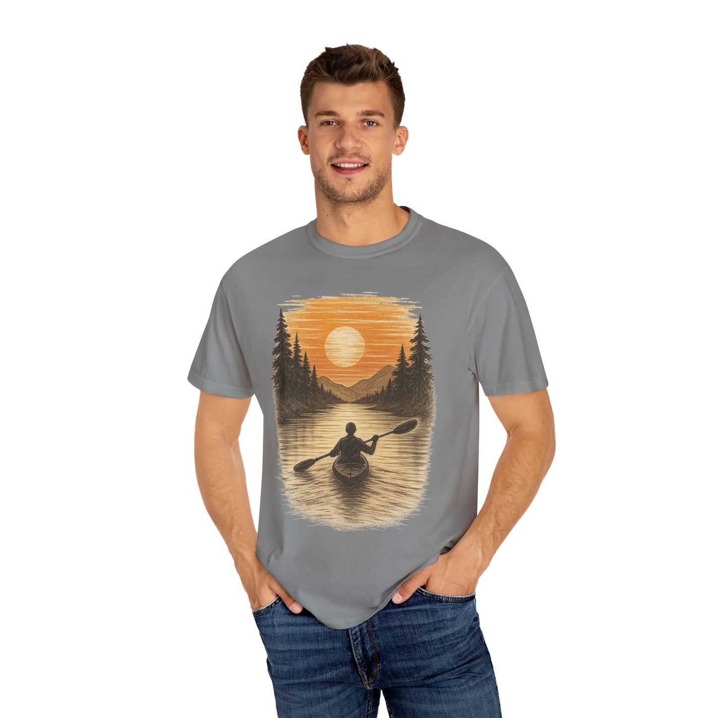 Sunset Kayak Unisex T-Shirt - 11 colors