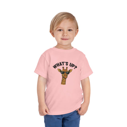 What's Up Cute Giraffe Toddler Tee - 6 colors