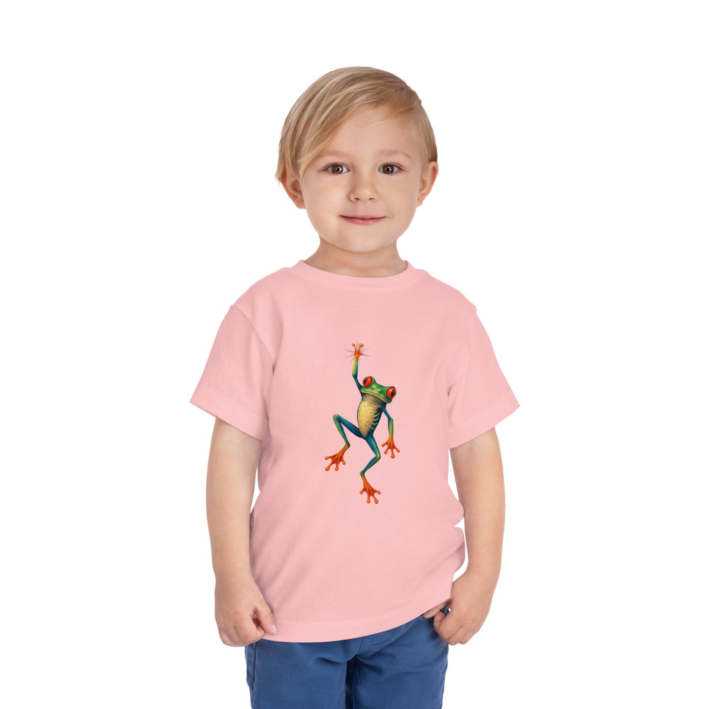 Hang on Froggy Cute Toddler Tee - 9 colors