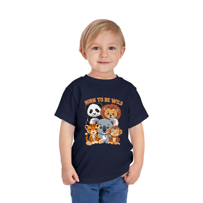 Born To Be Wild Cute Animals Toddler Tee - 8 colors