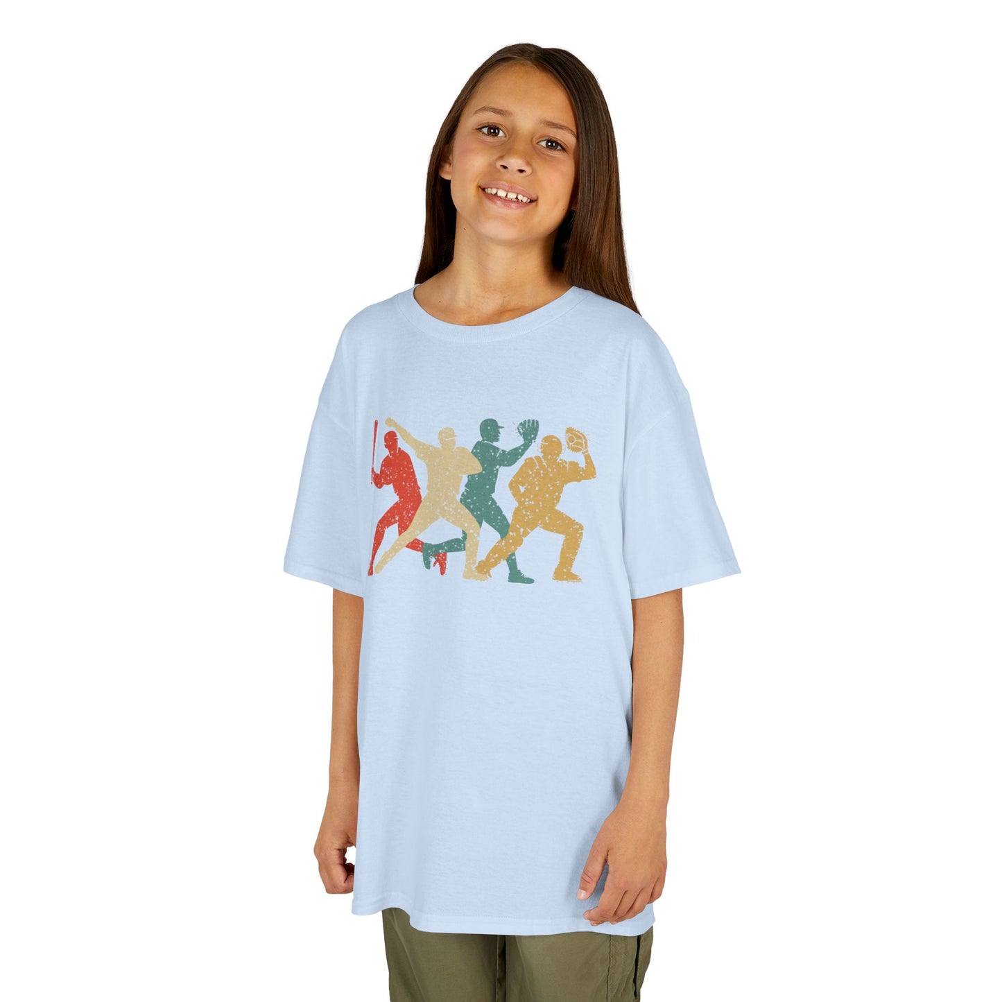 Kids' Baseball Shadows T-Shirt - 13 colors