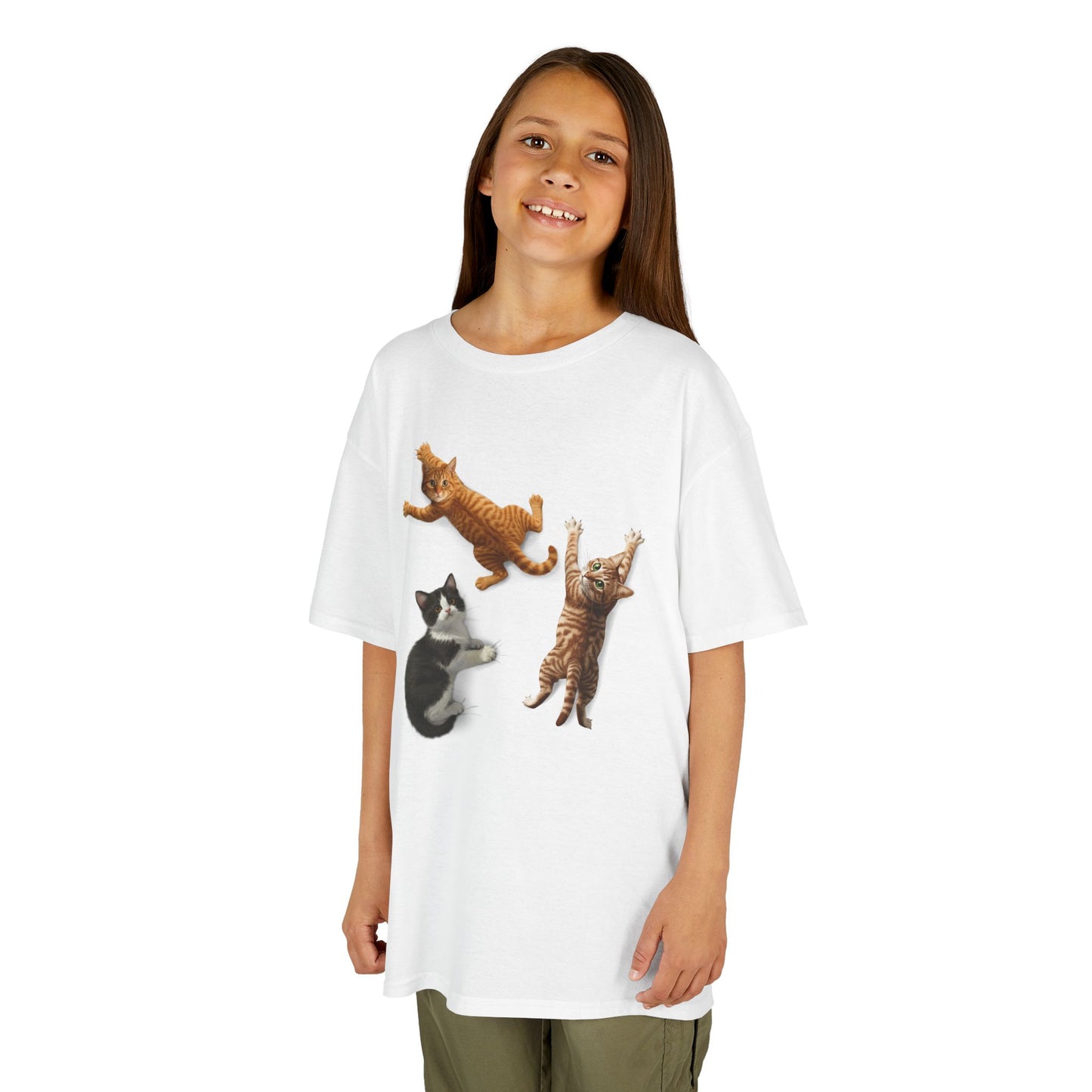 Kids' Clinging Kittens T-Shirt - 14 colors