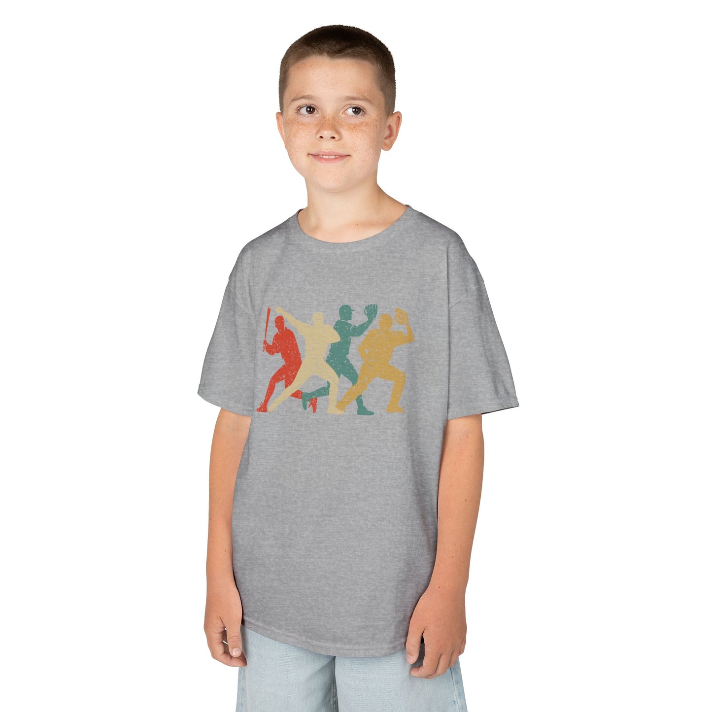 Kids' Baseball Shadows T-Shirt - 13 colors