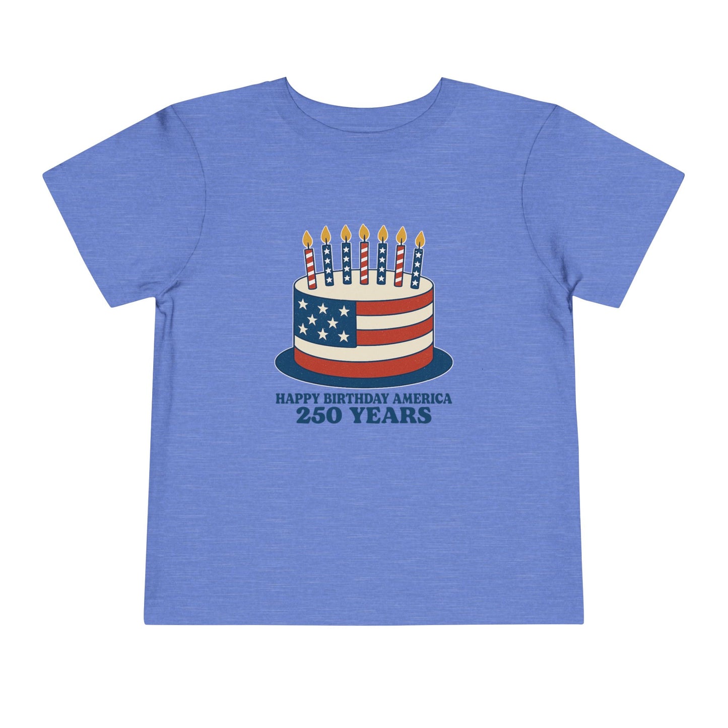 USA Birthday Cake Cute Toddler Tee - 7 colors