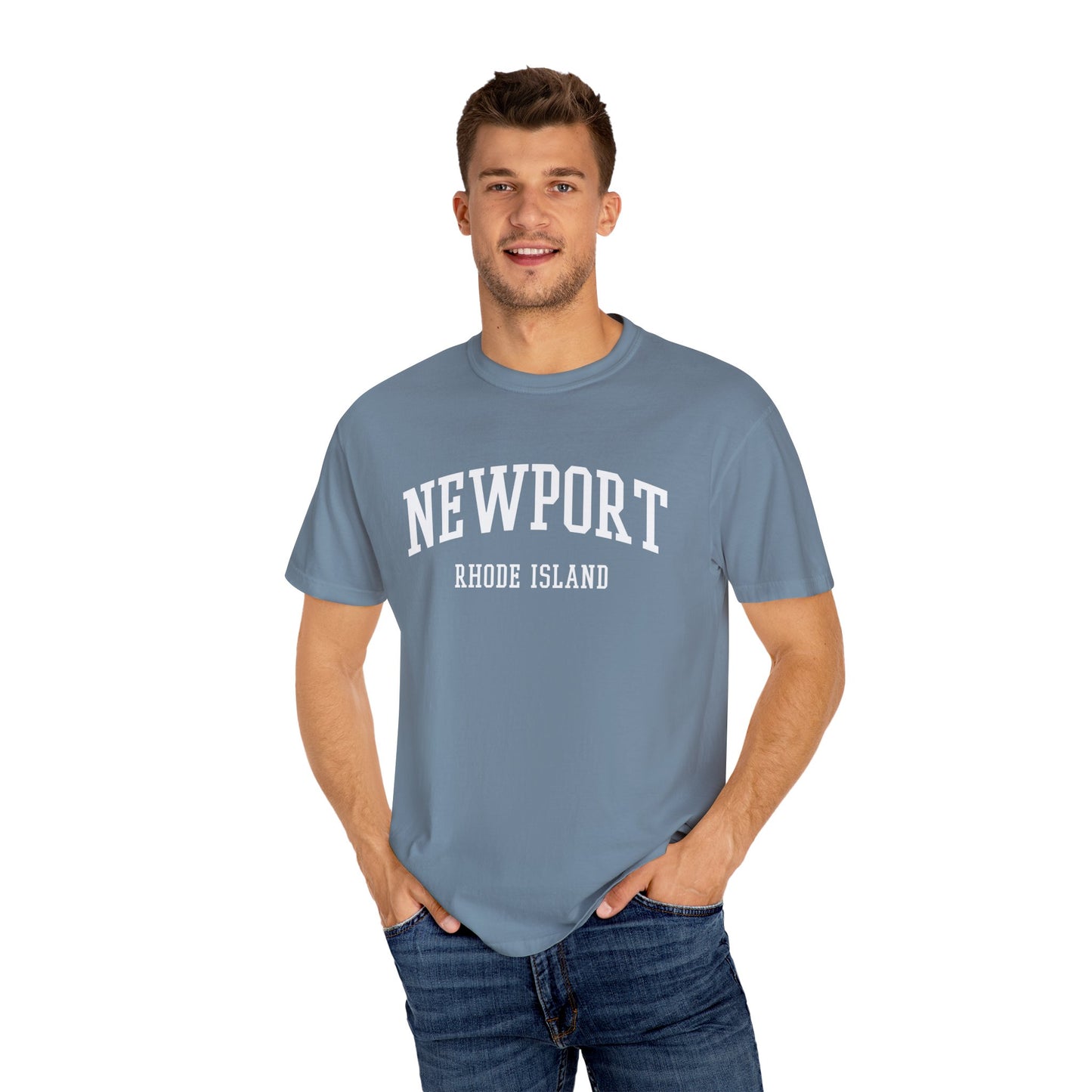 Newport Rhode Island Classic Block T-shirt - 15 colors