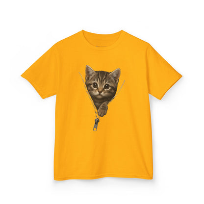 Kids' Peeking Kitten T-shirt - 14 colors