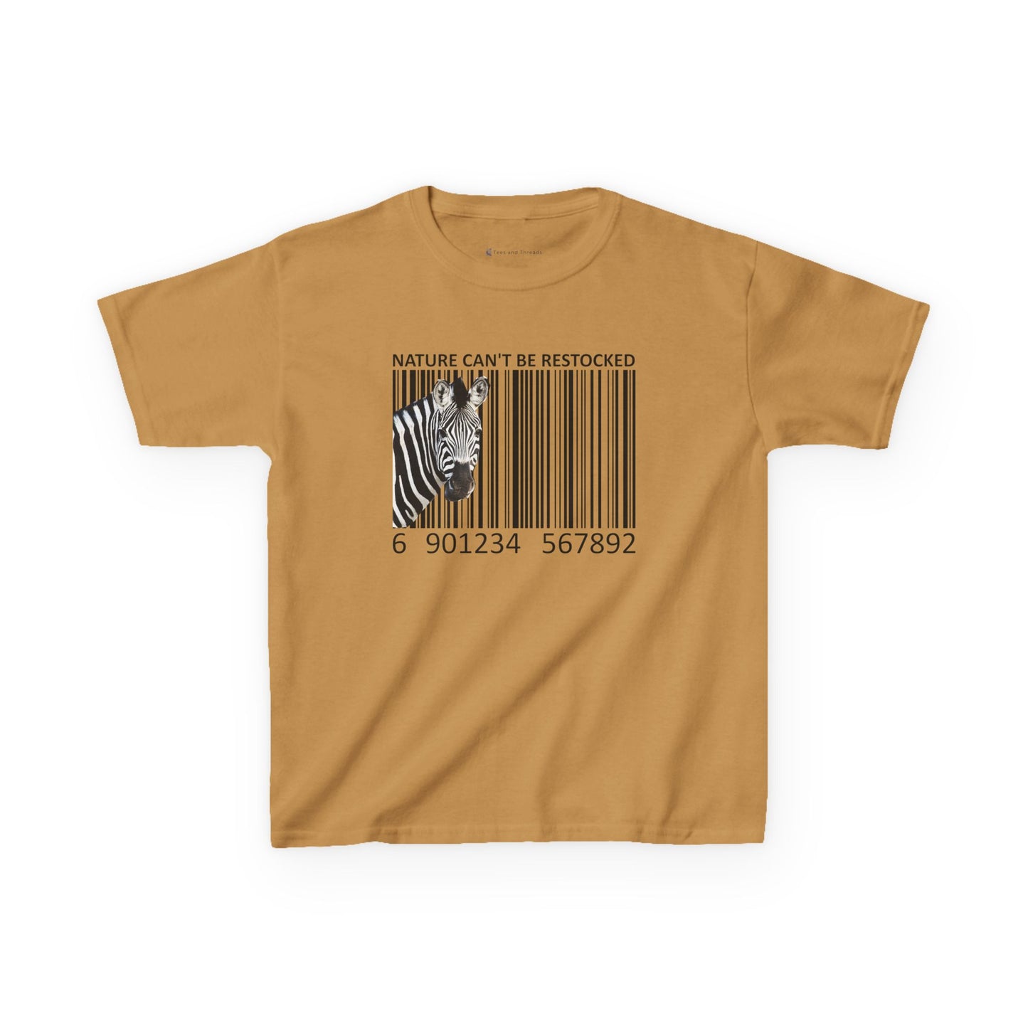 Kids' Nature Can't Be Restocked Zebra T-shirt - 10 colors
