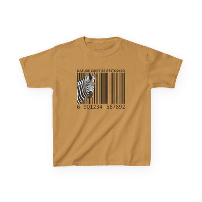 Kids' Nature Can't Be Restocked Zebra T-shirt - 10 colors