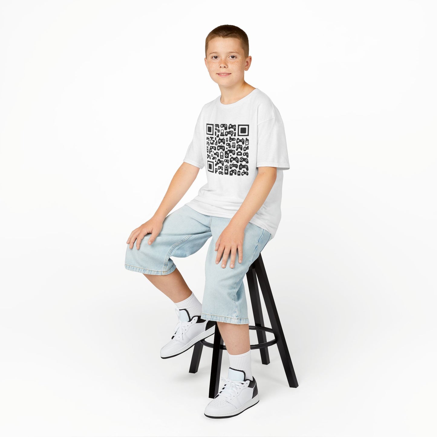 Kids' Gaming QR Code T-shirt - 7 colors