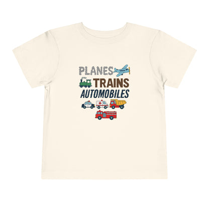 Planes, Trains, Automobiles Cute Toddler Tee - 7 colors