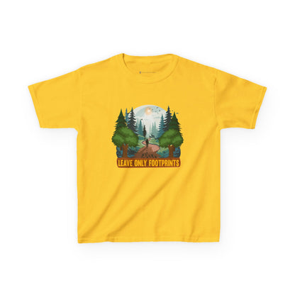 Kids' Leave Only Footprints Forest T-Shirt - 18 colors