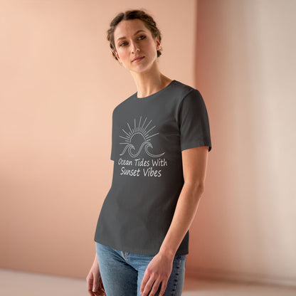 Women's Ocean Tides Sunset Vibes Semi-Relaxed T-Shirt - 8 colors