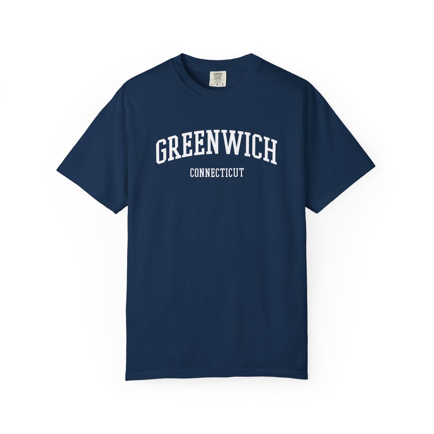 Greenwich CT Classic Block T-shirt - 15 colors