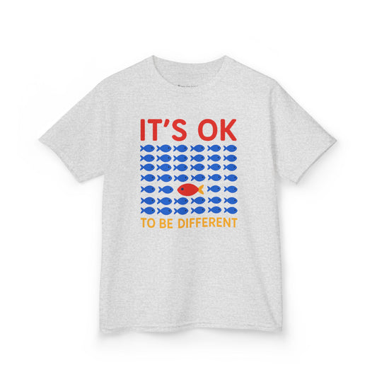 Kids' It's OK To Be Different Fishy Friends T-Shirt - 15 colors