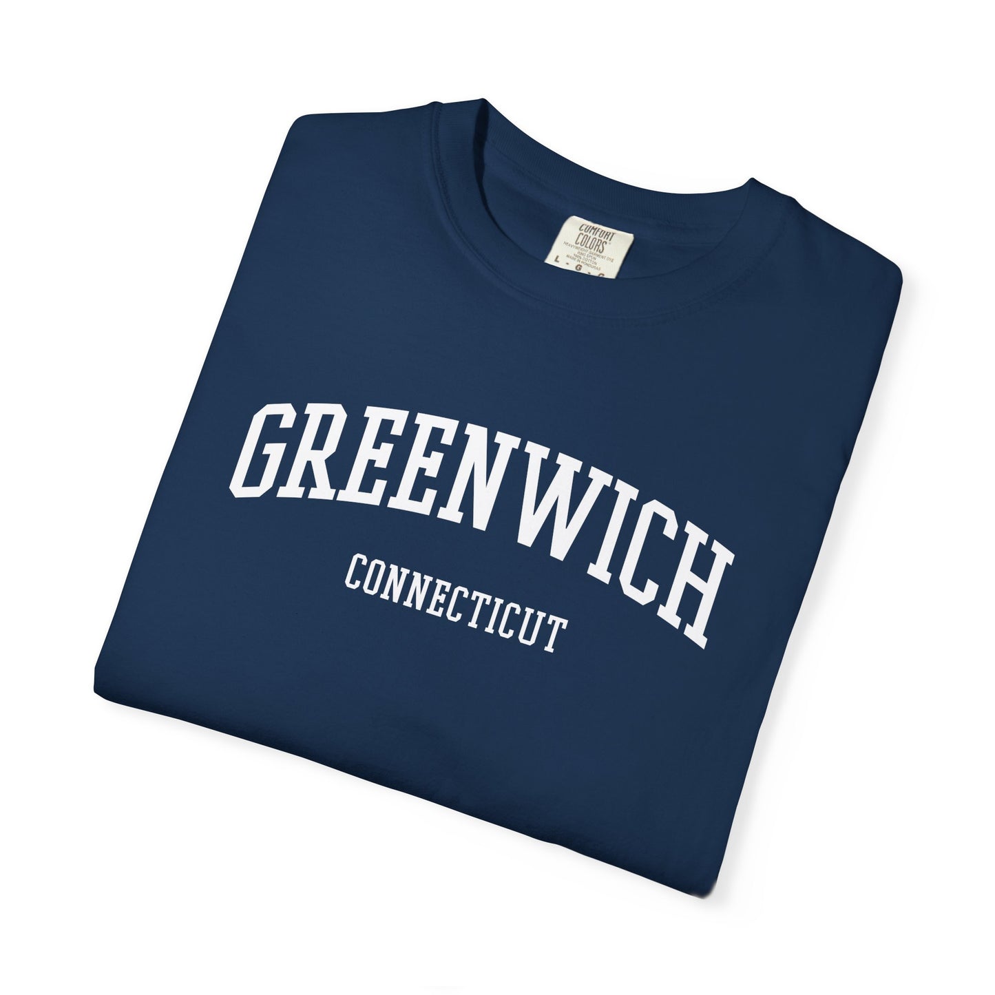 Greenwich CT Classic Block T-shirt - 15 colors